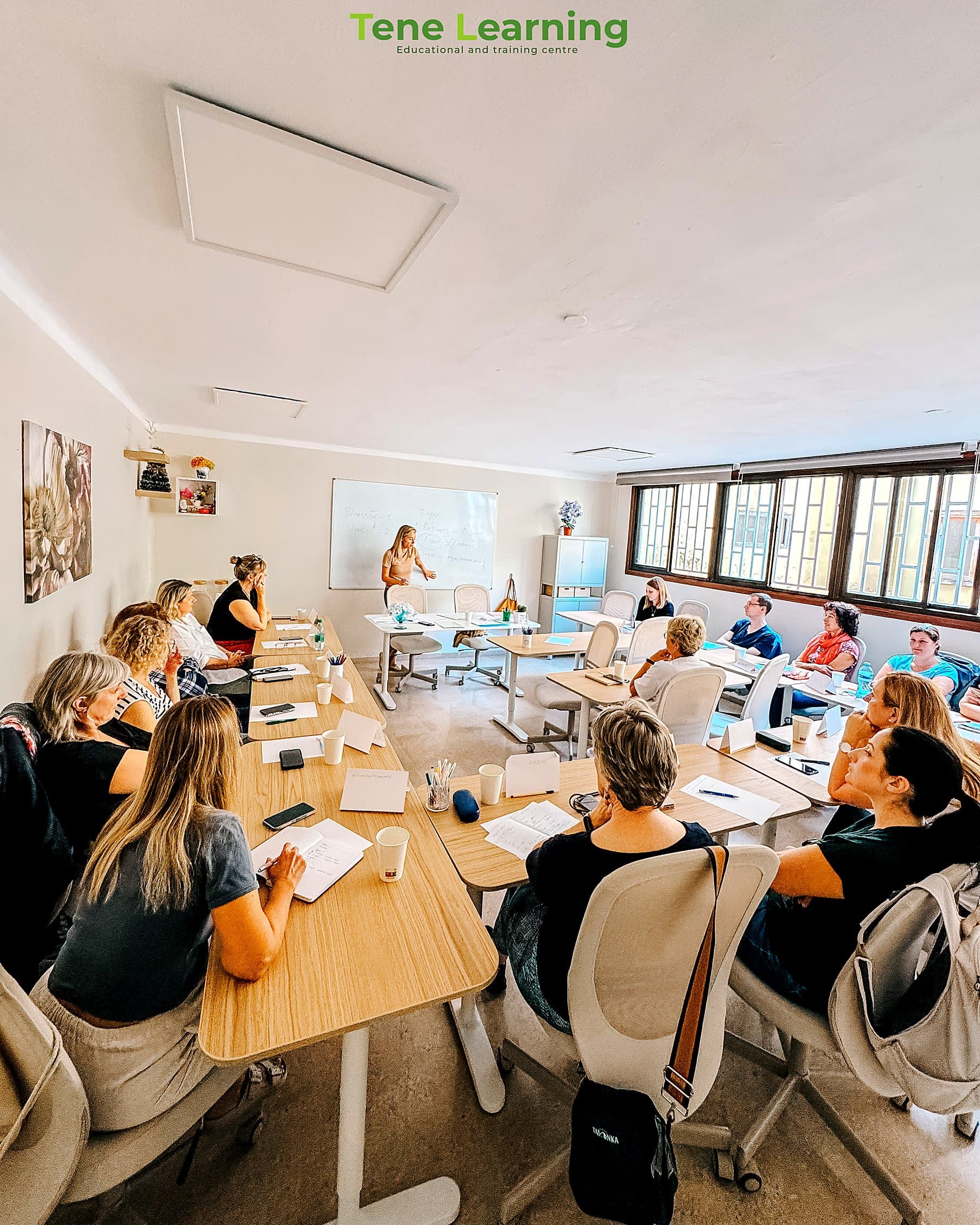 A group from the German VHS completed the "Increasing Well-being and Managing Stress Effectively" course